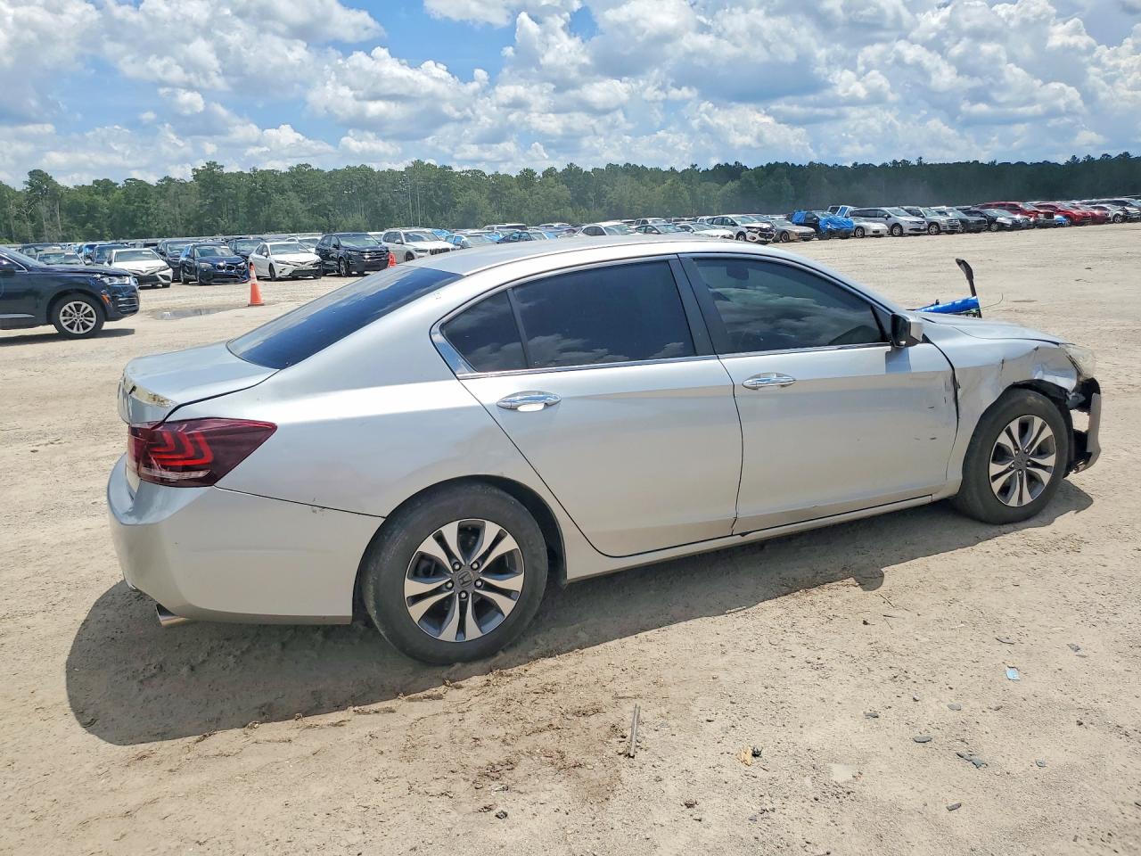 2013 Honda Accord Lx Silver vin: 1HGCR2F38DA096249