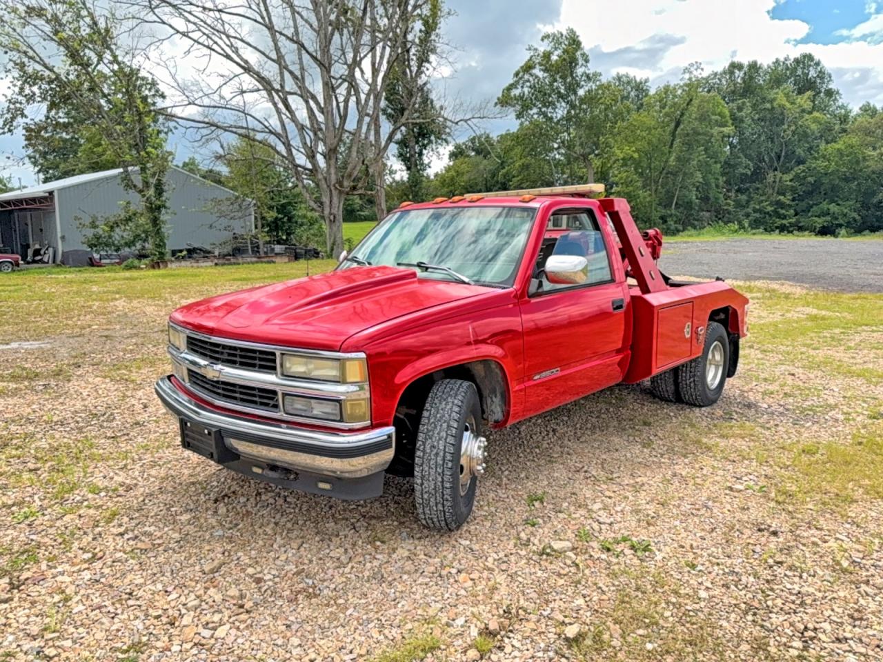 1994 Chevrolet Gmt-400 C3500 Red vin: 1GBJC34NXRE254354