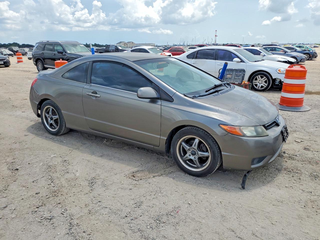 2007 Honda Civic Lx Brown vin: 2HGFG11627H509559