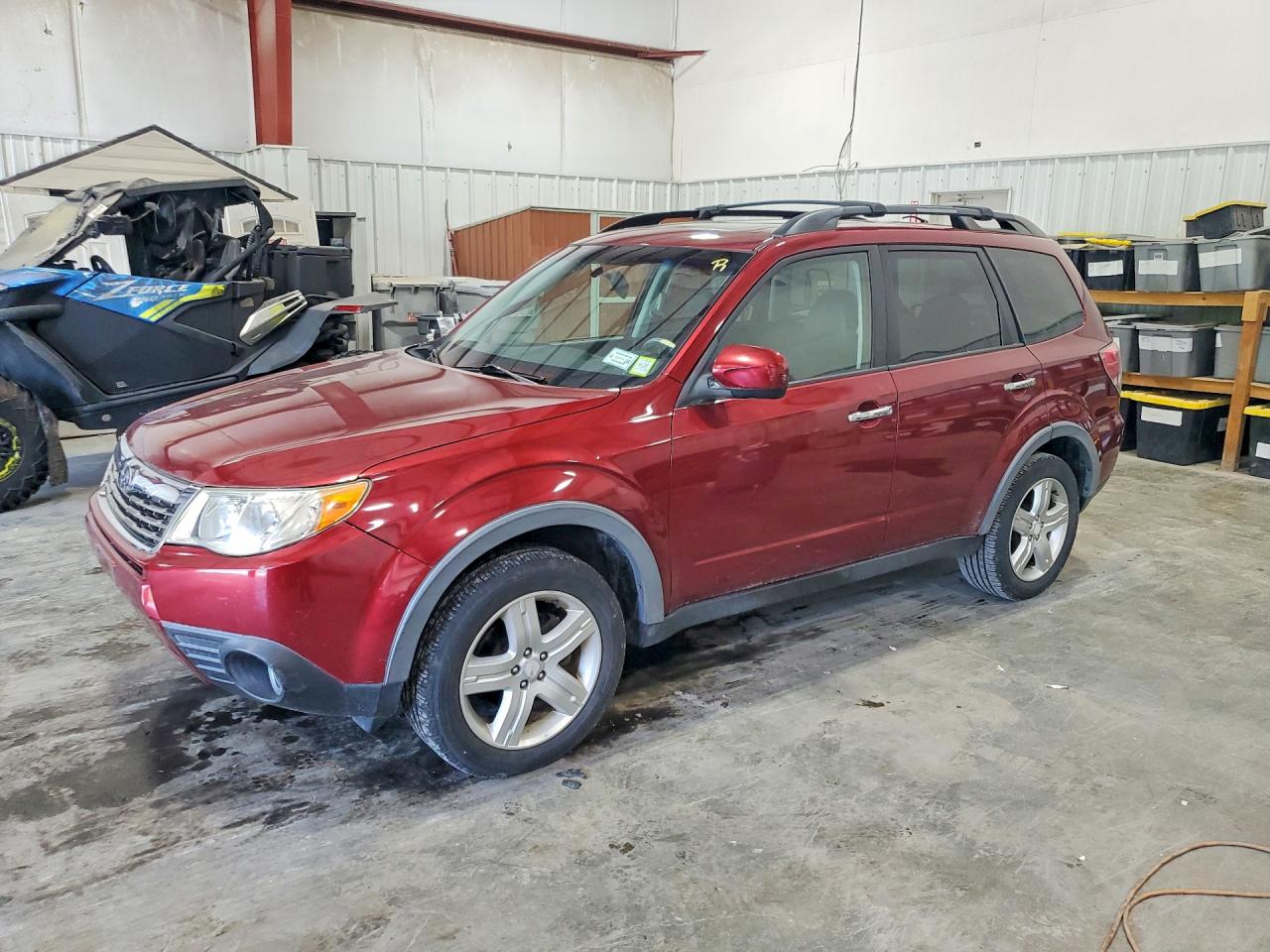 2009 Subaru Forester 2.5x Limited Maroon vin: JF2SH64679H766388