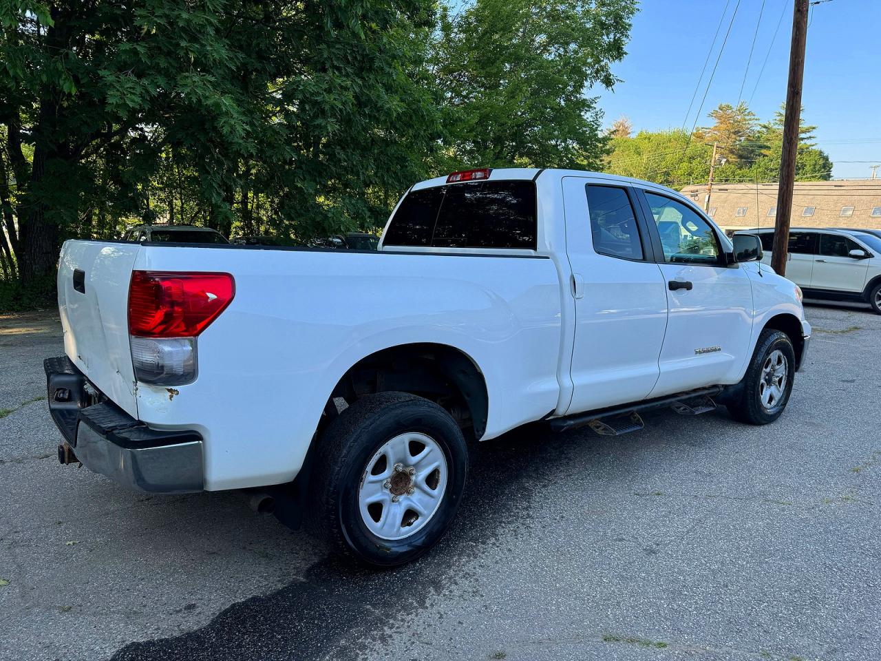 2013 Toyota Tundra Double Cab Sr5 White vin: 5TFUM5F19DX046796