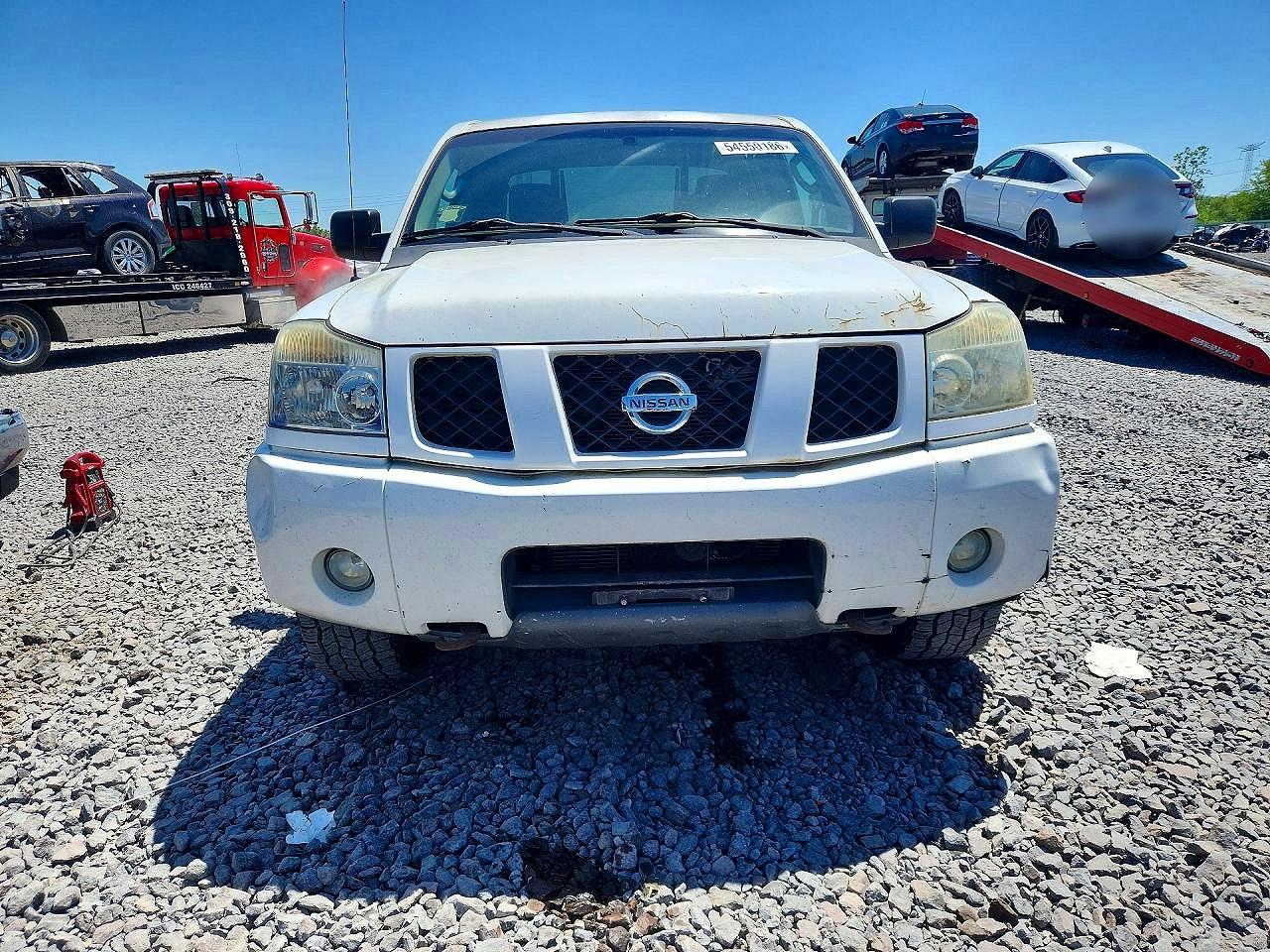 2005 Nissan Titan Xe White vin: 1N6AA07B45N502140