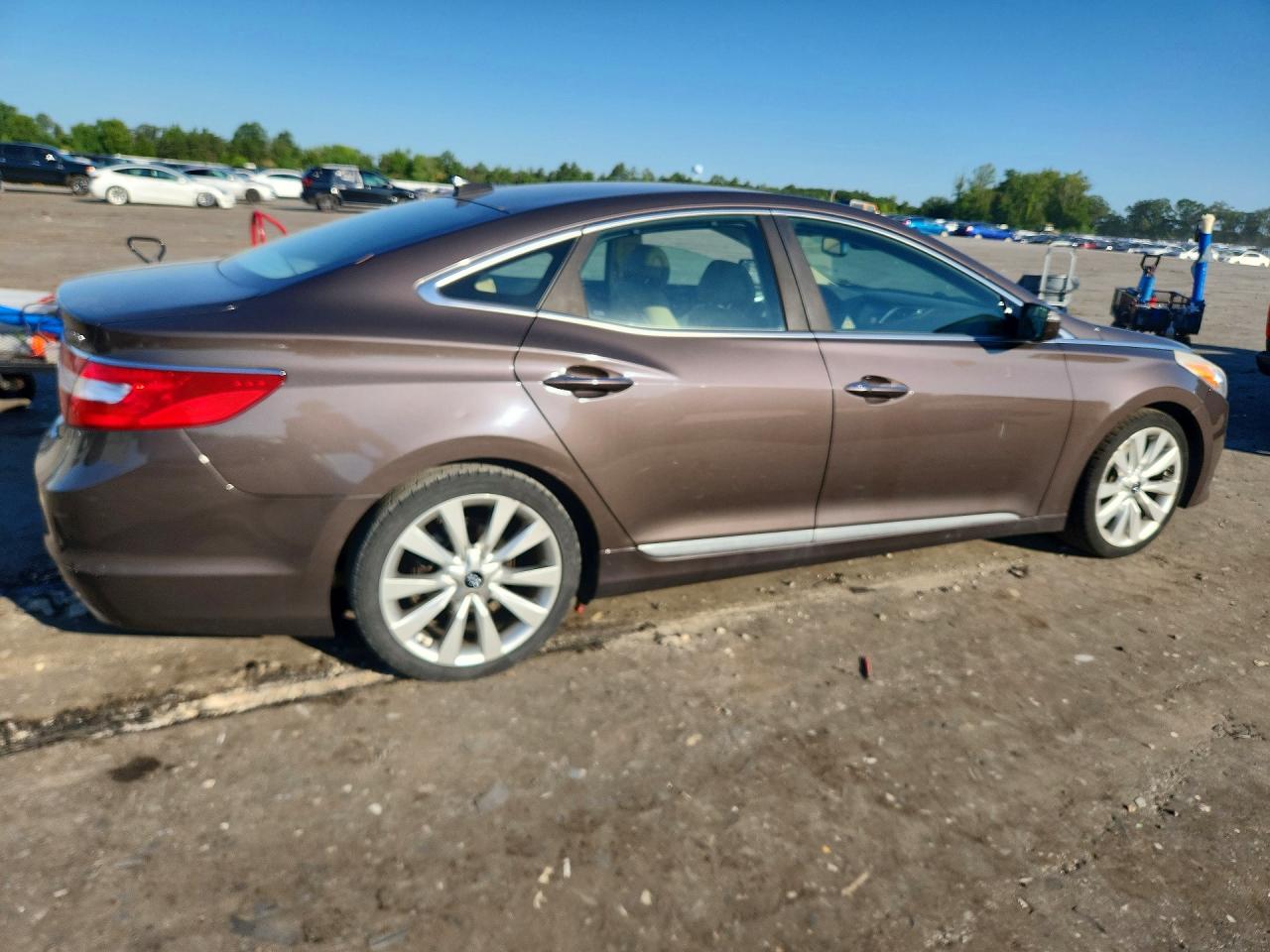 2015 Hyundai Azera Limited Brown vin: KMHFH4JGXFA474140