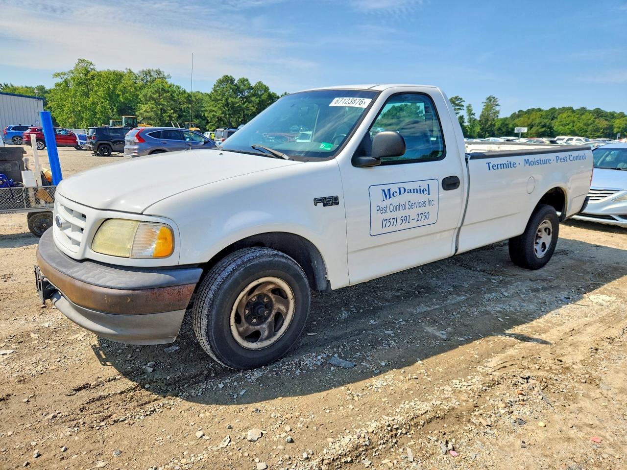 2003 Ford F150 White vin: 1FTRF17233NB08266