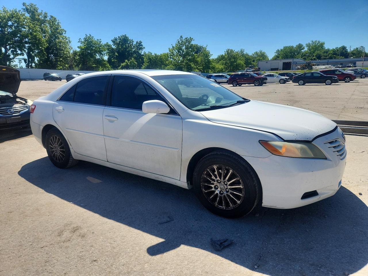 2007 Toyota Camry Le White vin: 4T1BE46K47U599655