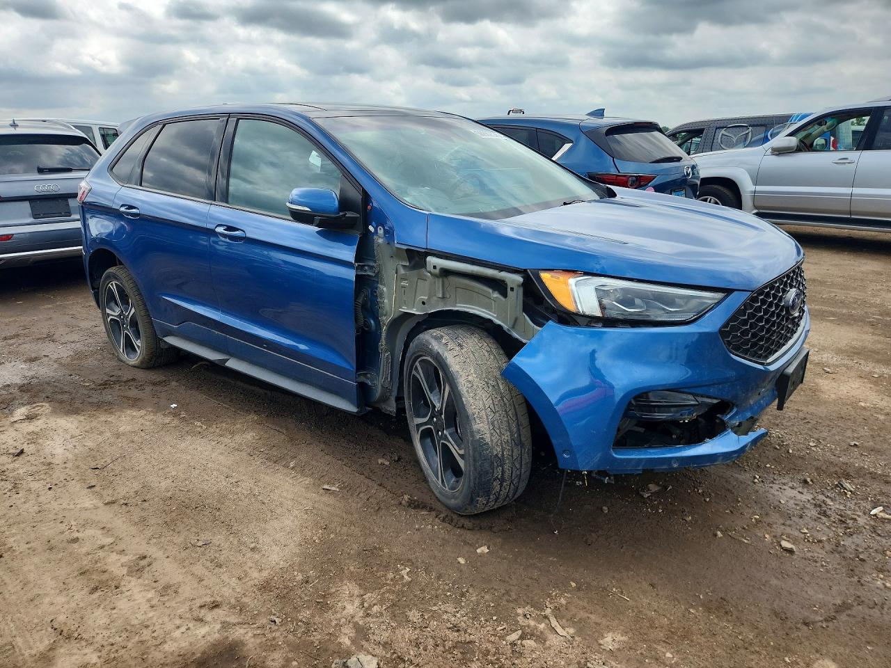 2019 Ford Edge St Blue vin: 2FMPK4AP1KBC22068