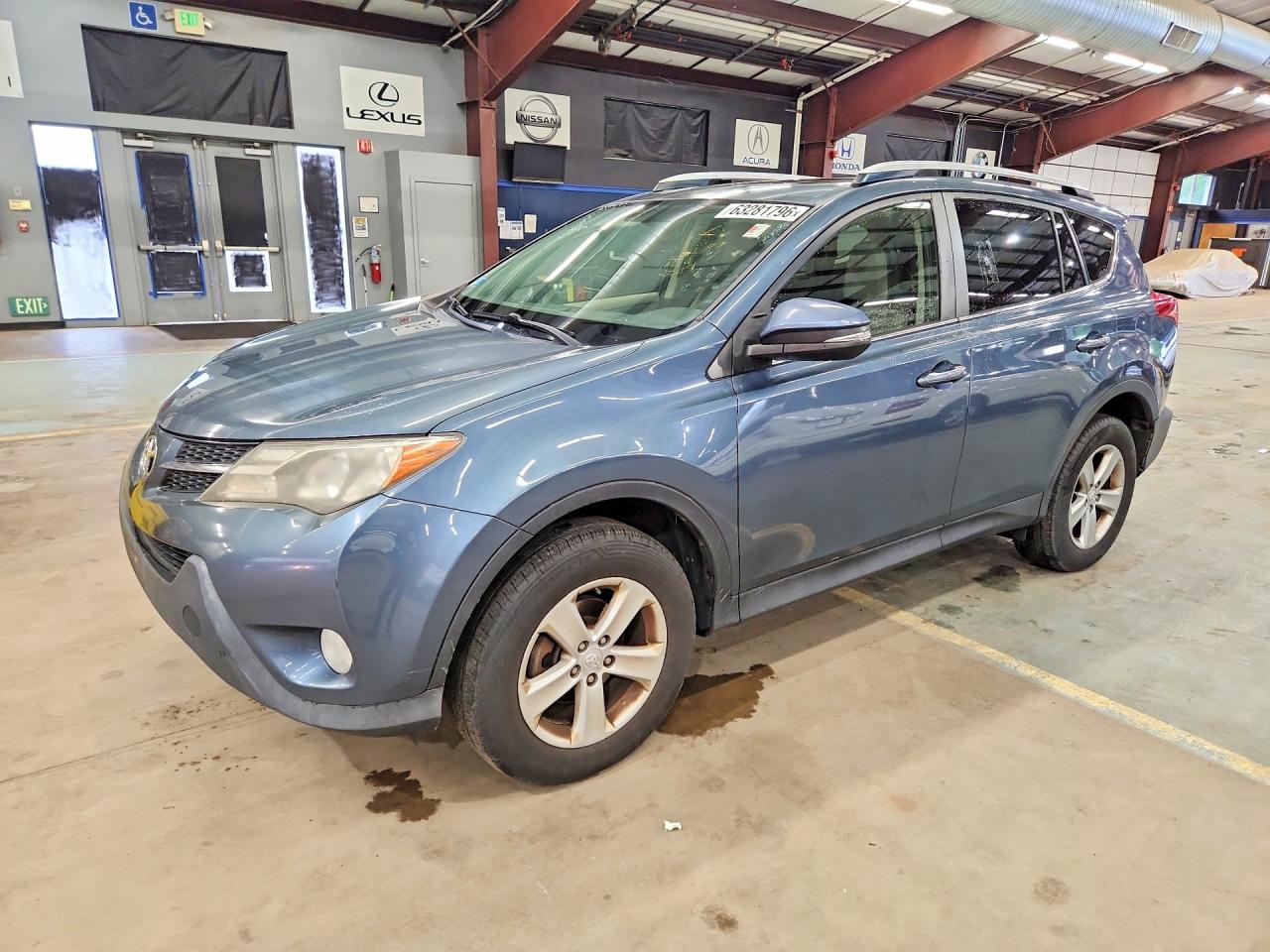 2013 Toyota Rav4 Xle Blue vin: JTMRFREV5DD038188