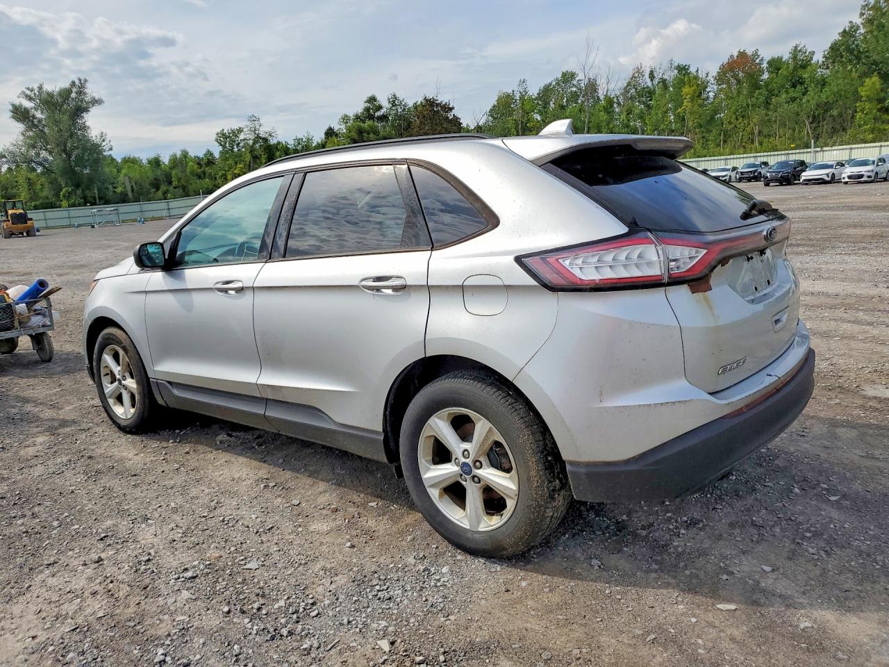2015 Ford Edge Se Silver vin: 2FMTK4G95FBB97334