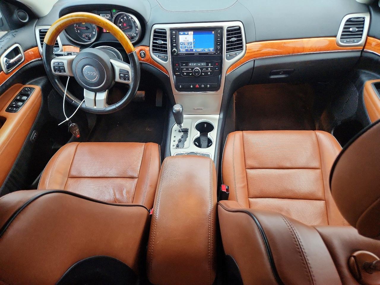 2012 Jeep Grand Cherokee Overland Silver vin: 1C4RJFCGXCC292257