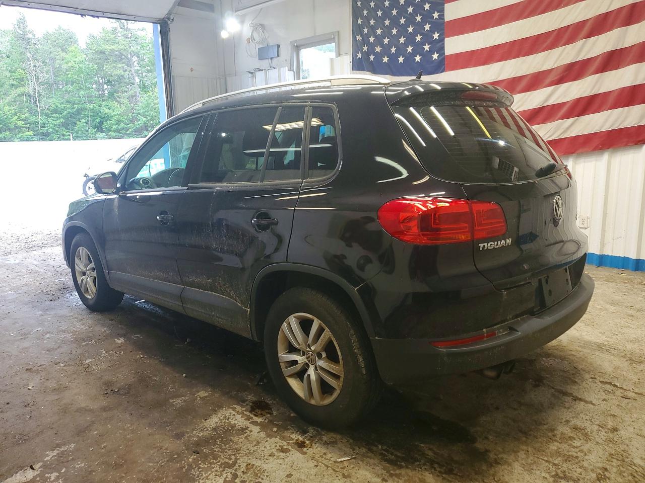 2014 Volkswagen Tiguan S Black vin: WVGBV3AX2EW596073