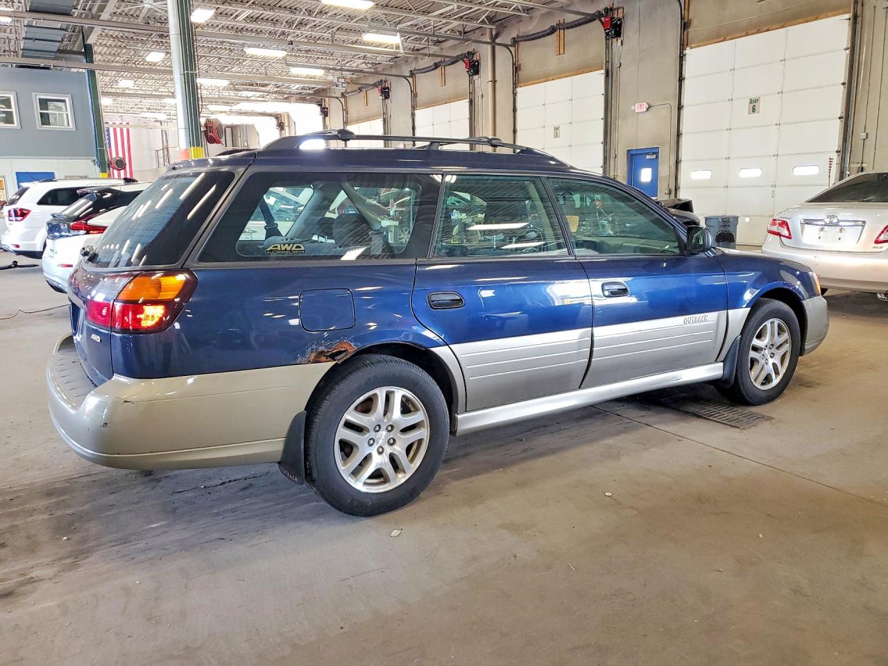 2003 Subaru Legacy Outback Awp Blue vin: 4S3BH675937617463