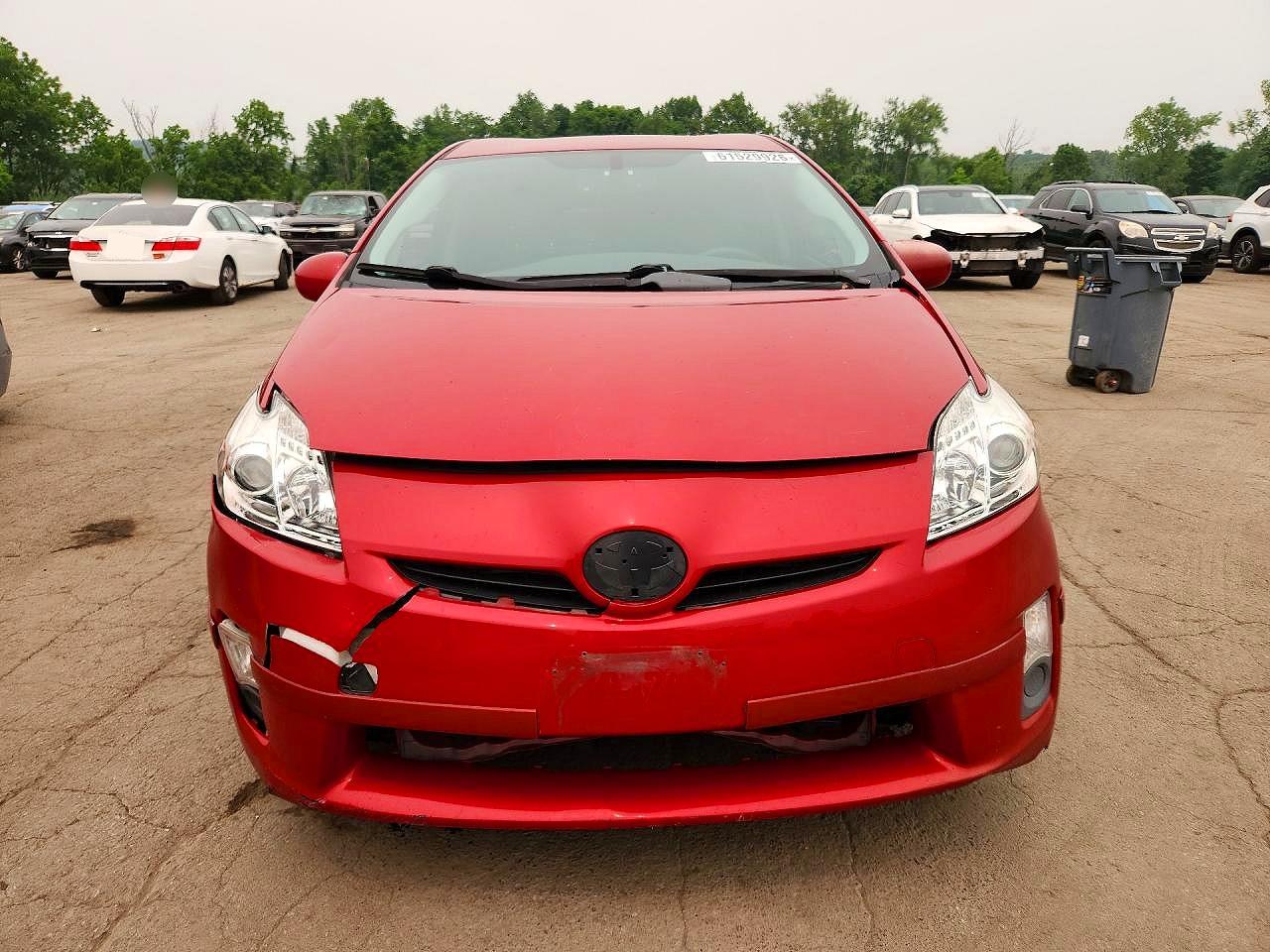 2010 Toyota Prius Iv Red vin: JTDKN3DU4A0050572