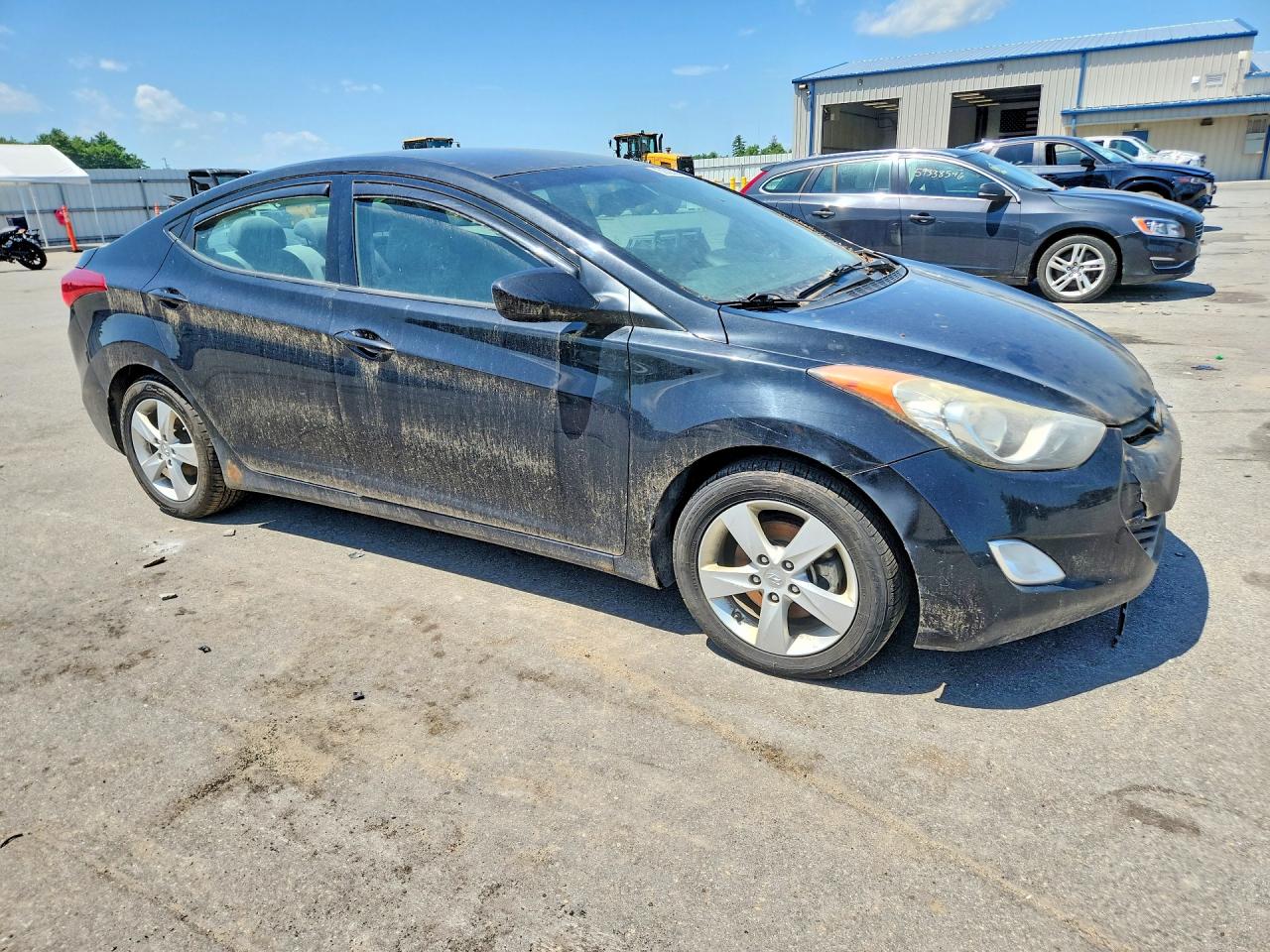 2013 Hyundai Elantra Gls Black vin: 5NPDH4AEXDH409482