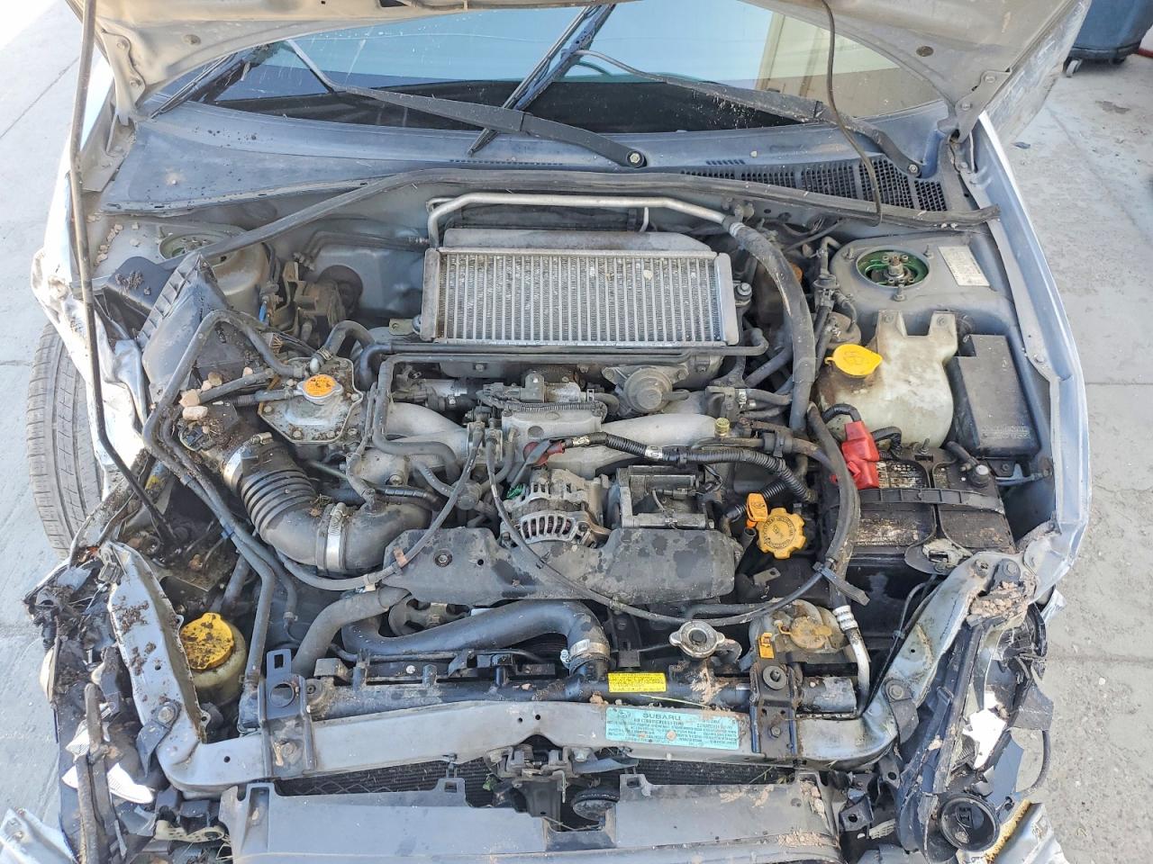 2004 Subaru Impreza Wrx Silver vin: JF1GD29684G504661