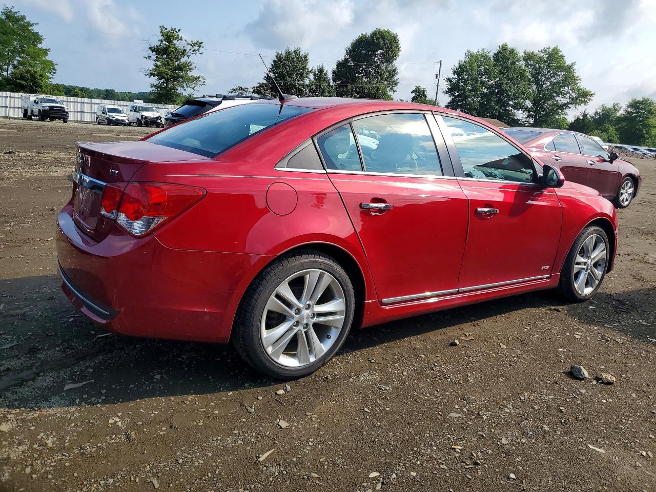 2013 Chevrolet Cruze Ltz Red vin: 1G1PG5SB0D7265836