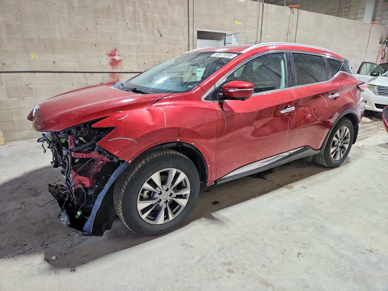 2015 Nissan Murano Sl Maroon vin: 5N1AZ2MH6FN242904