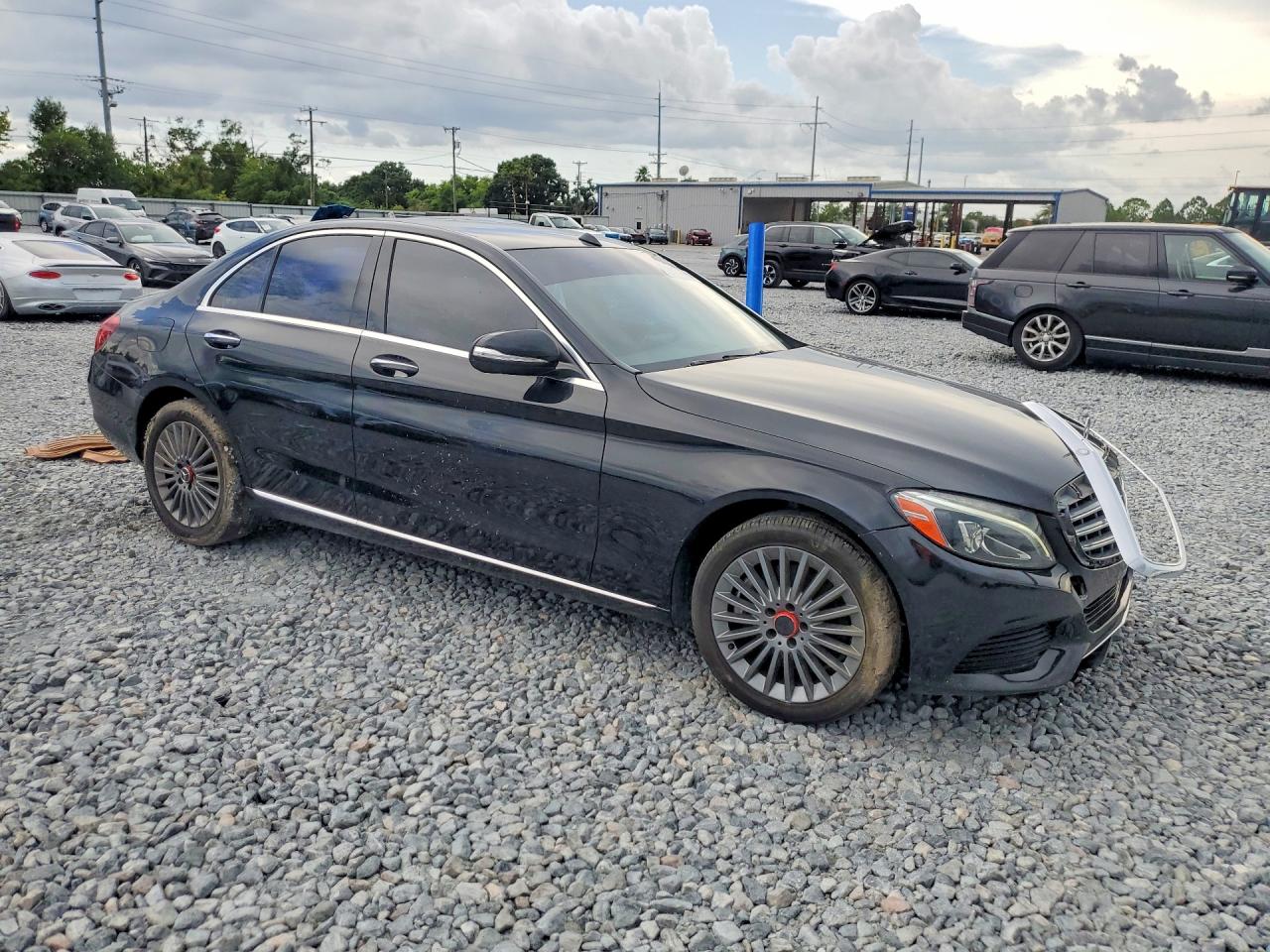 2015 Mercedes-benz C 300 4matic Black vin: 55SWF4KB7FU026103
