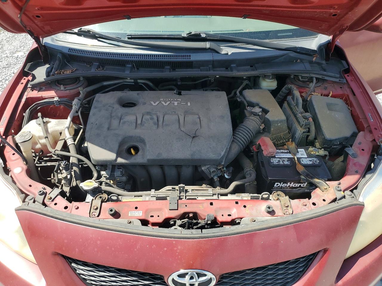 2009 Toyota Corolla Le Red vin: JTDBL40E499034910