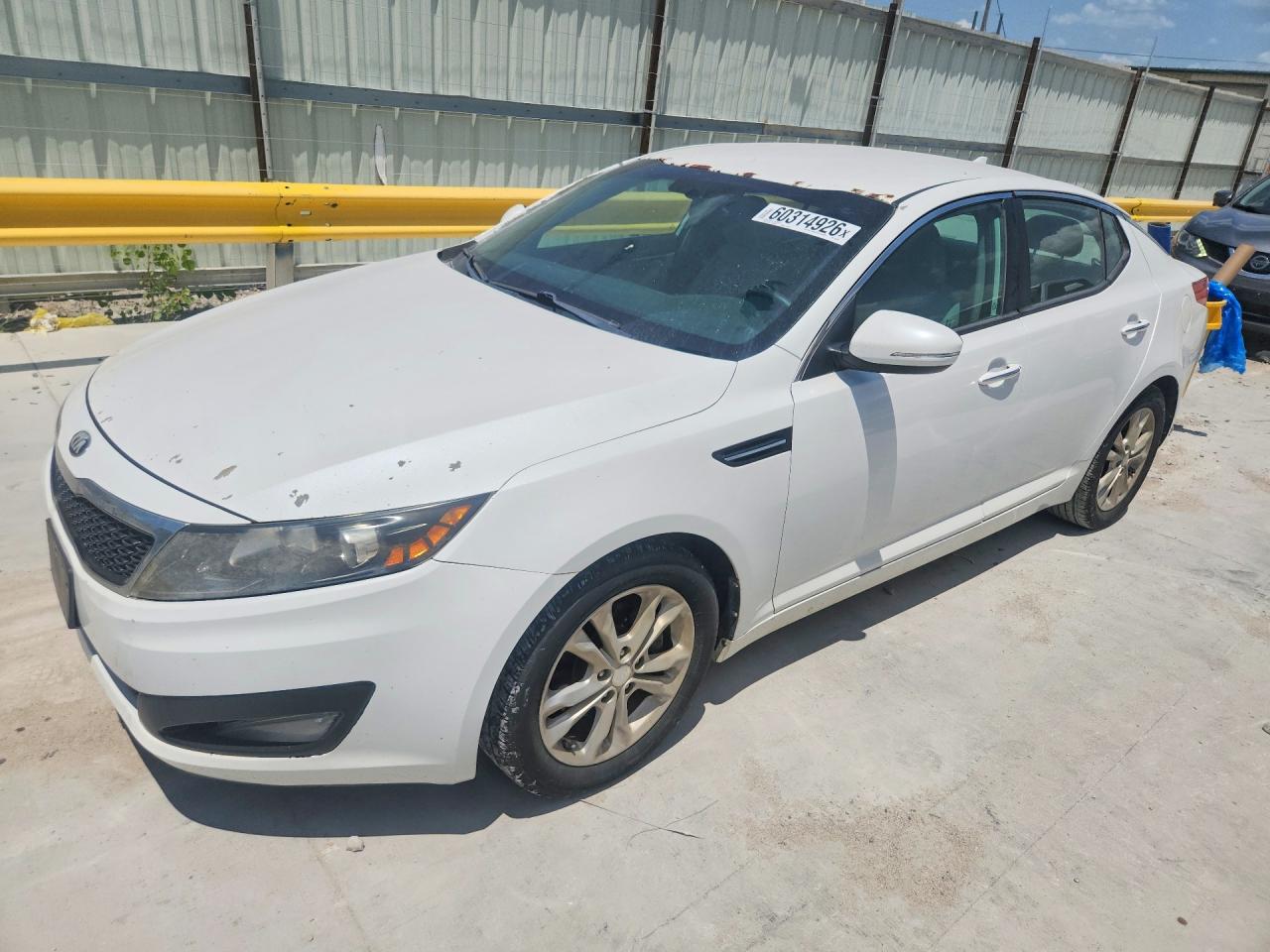 2013 Kia Optima Lx White vin: 5XXGM4A7XDG094270
