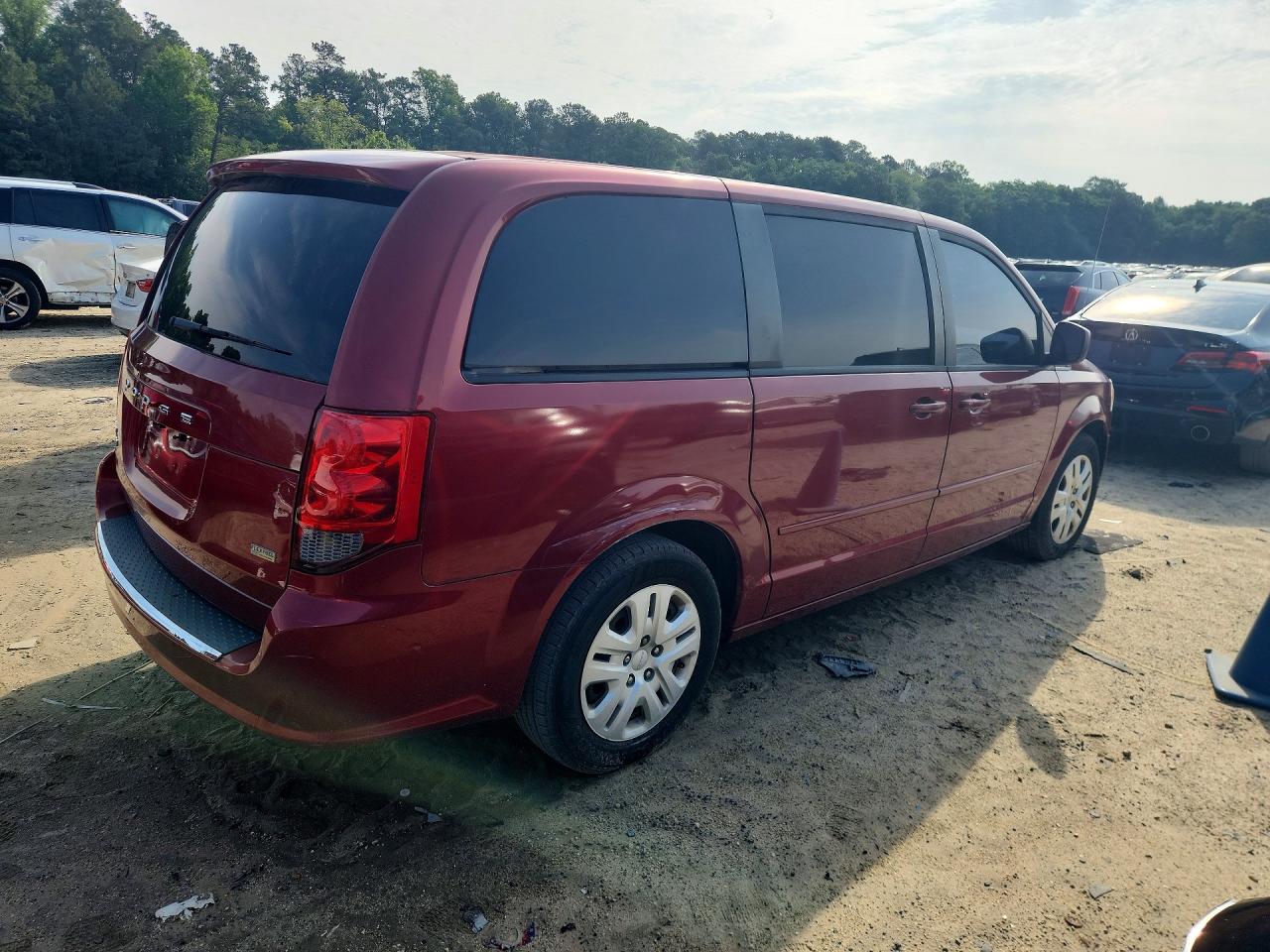 2015 Dodge Grand Caravan Se Красный vin: 2C4RDGBG1FR605903