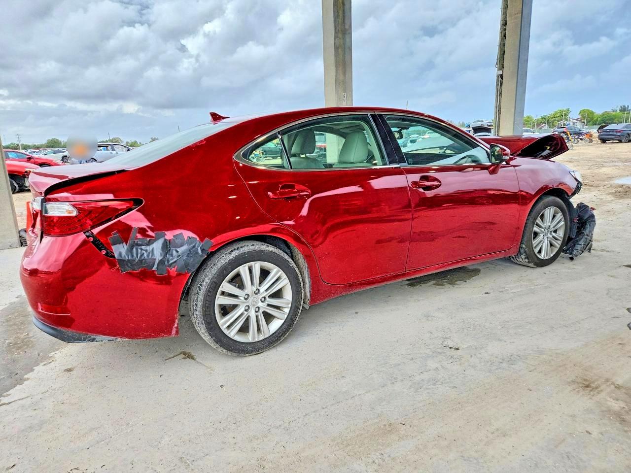 2014 Lexus Es 350 Base Red vin: JTHBK1GG1E2099840