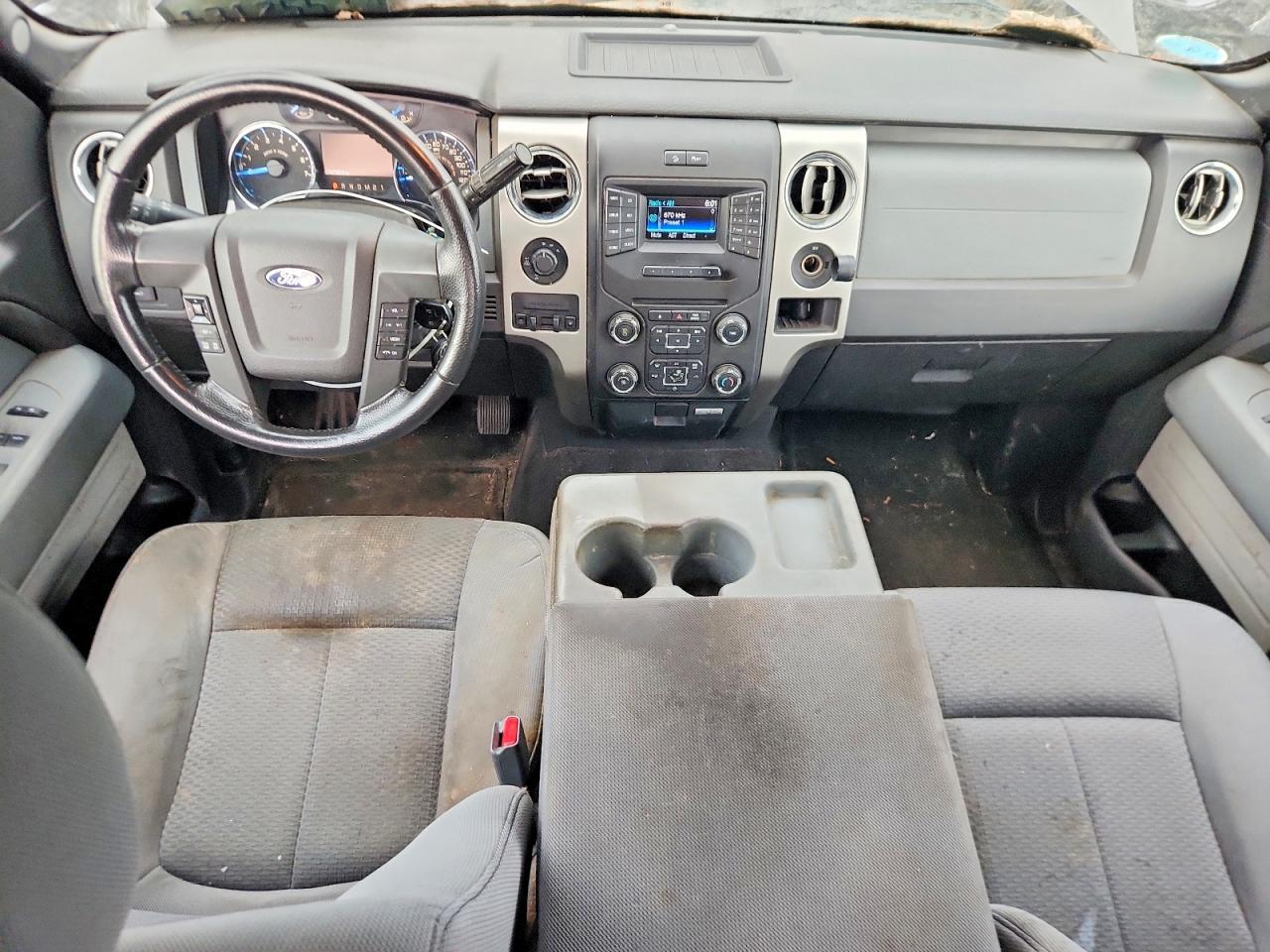 2013 Ford F150 Super Cab Gray vin: 1FTFX1ET3DFC93054