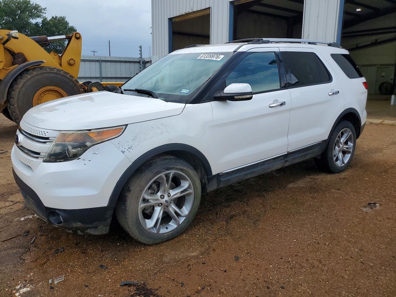 2013 Ford Explorer Limited White vin: 1FM5K8F87DGA64007