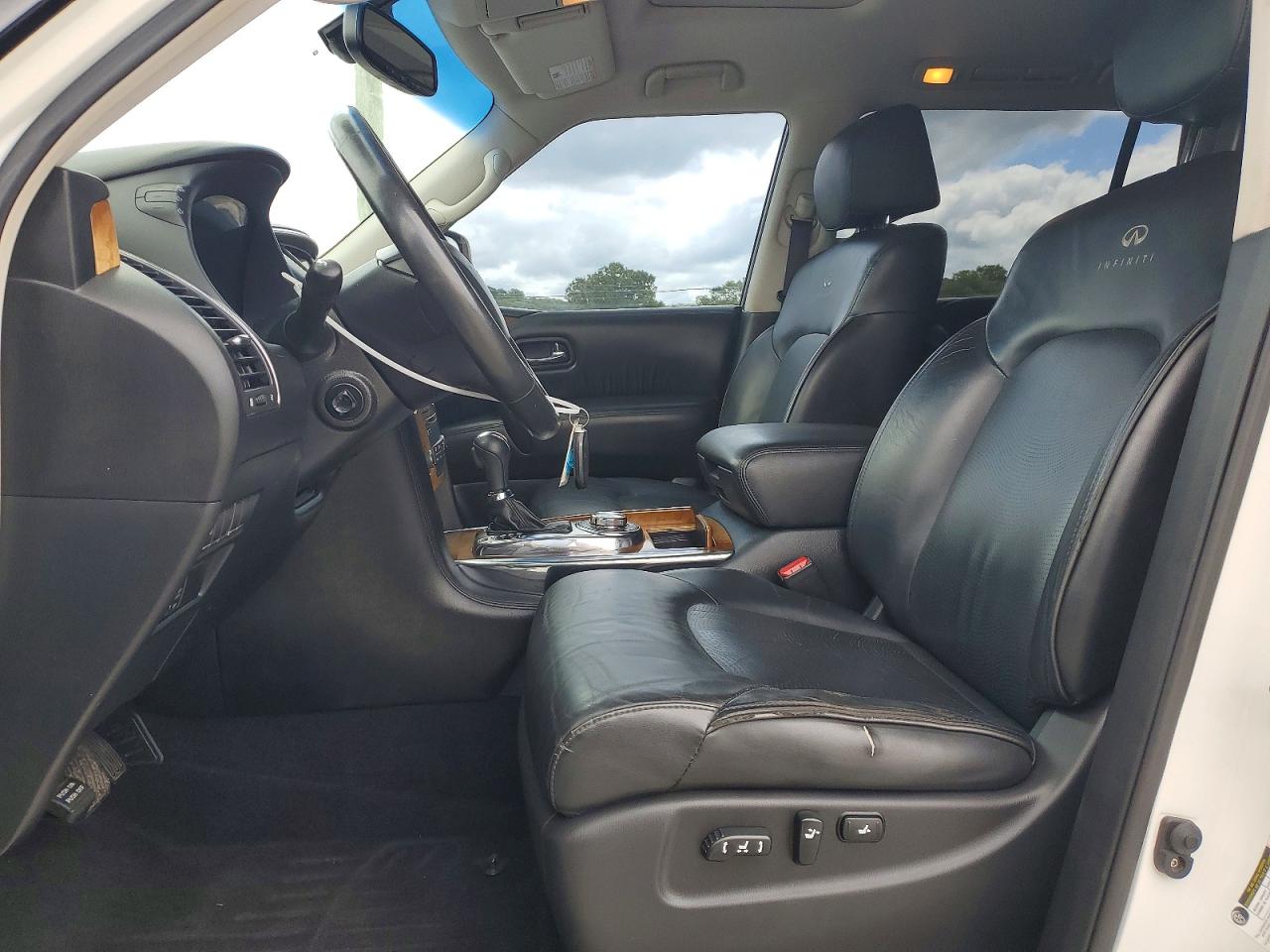 2013 Infiniti Qx56 Base White vin: JN8AZ2NE1D9061020