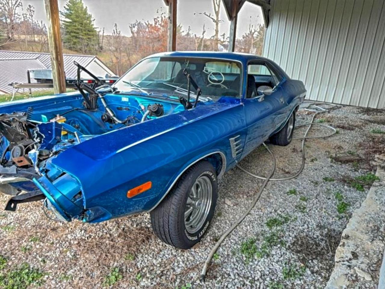 1972 Dodge Challenger Blue vin: JH23G2B406106