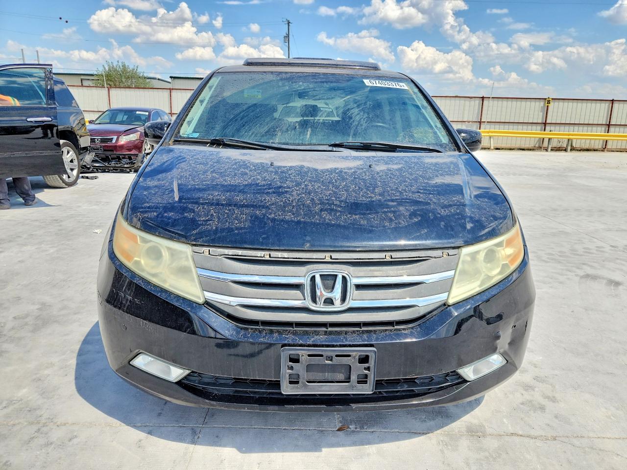 2013 Honda Odyssey Touring Gray vin: 5FNRL5H99DB037859