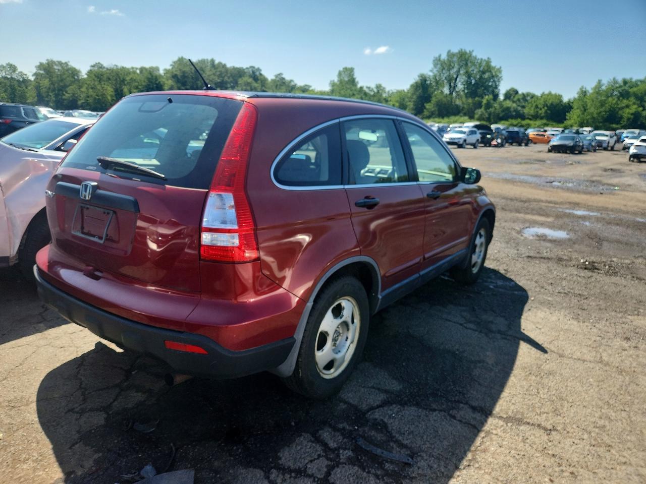 2009 Honda Cr-v Lx Maroon vin: JHLRE48379C012823