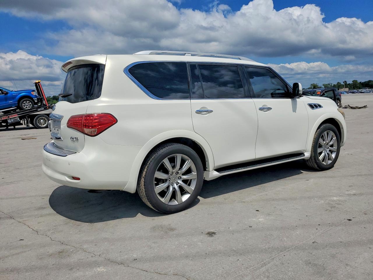 2013 Infiniti Qx56 Base White vin: JN8AZ2NE1D9061020