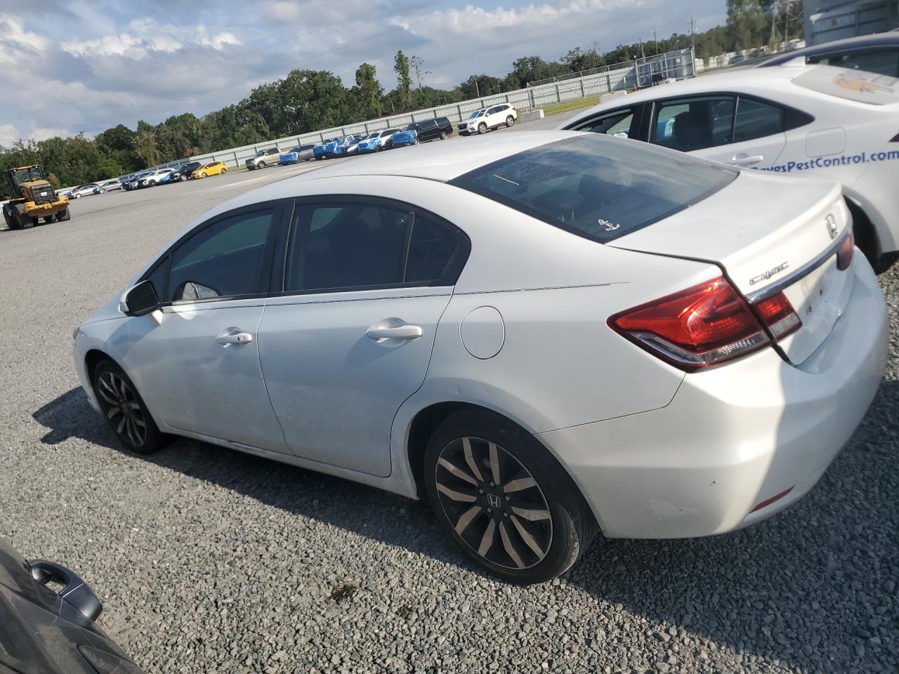 2015 Honda Civic Exl White vin: 19XFB2F95FE079378