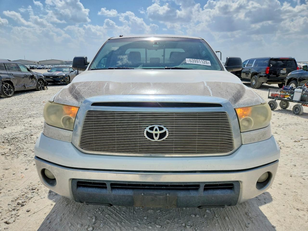 2013 Toyota Tundra Double Cab Sr5 White vin: 5TFRM5F17DX057463