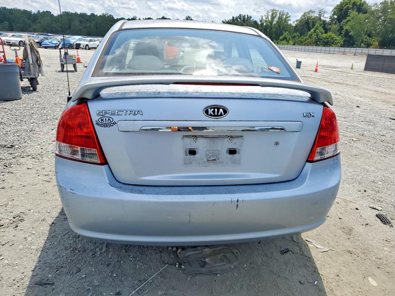 2008 Kia Spectra Lx Blue vin: KNAFE121085497277