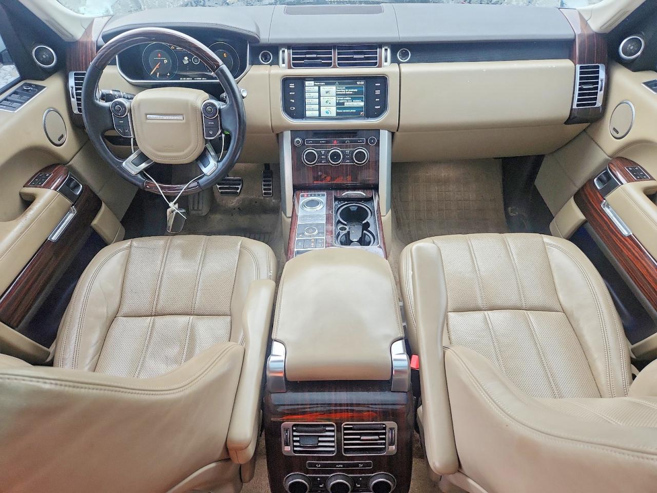 2015 Land Rover Range Rover Supercharged White vin: SALGS2TF2FA221843