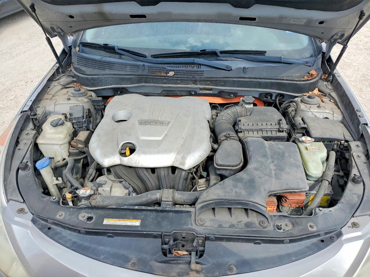 2011 Hyundai Sonata Hybrid Silver vin: KMHEC4A40BA018836