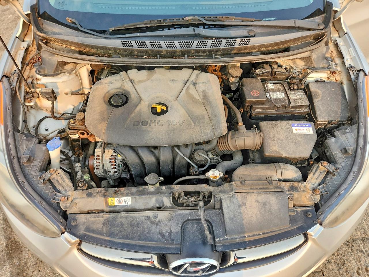 2012 Hyundai Elantra Limited Серебряный vin: KMHDH4AE5CU385320