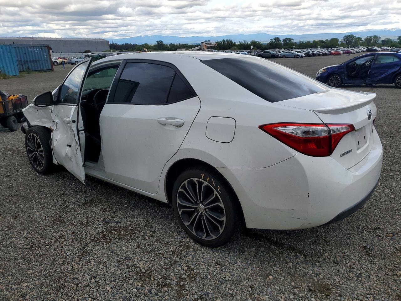 2014 Toyota Corolla S Plus White vin: 5YFBURHE8EP160576
