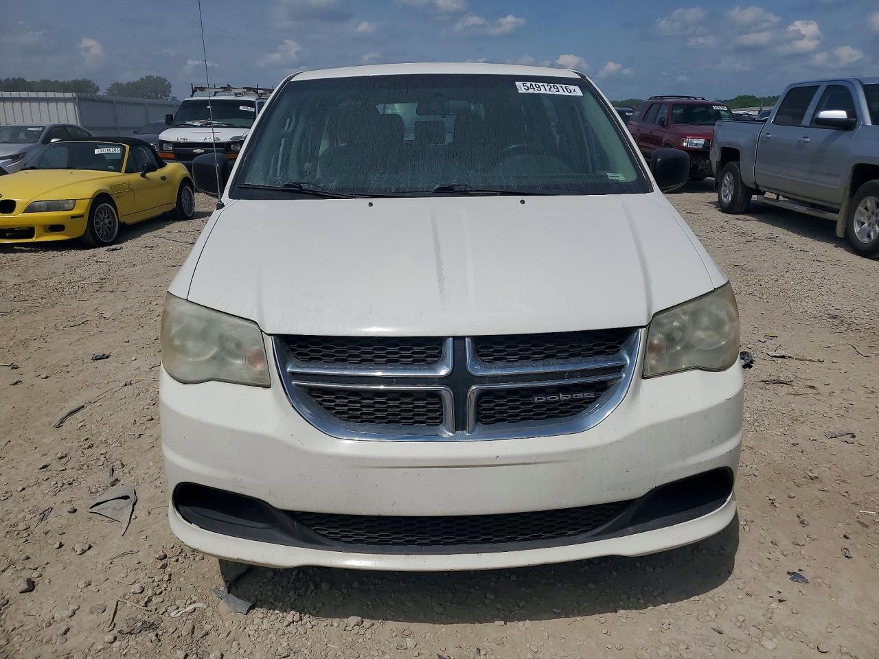 2012 Dodge Grand Caravan Se White vin: 2C4RDGBG3CR215994