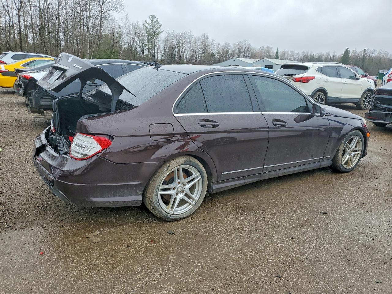 2012 Mercedes-benz C 250 4matic Brown vin: WDDGF8FB7CF913706