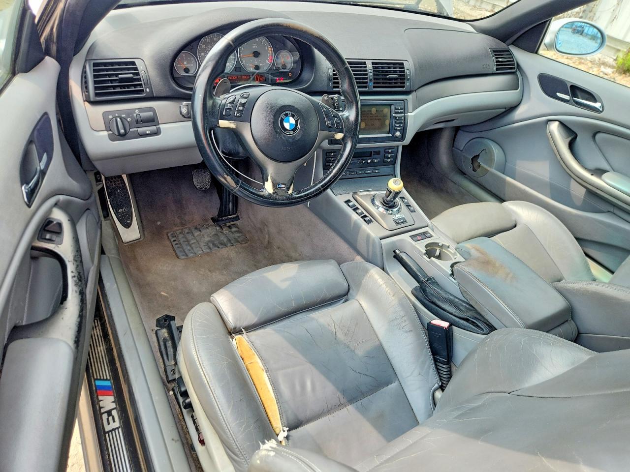 2003 Bmw M3 Silver vin: WBSBR93483PK00775