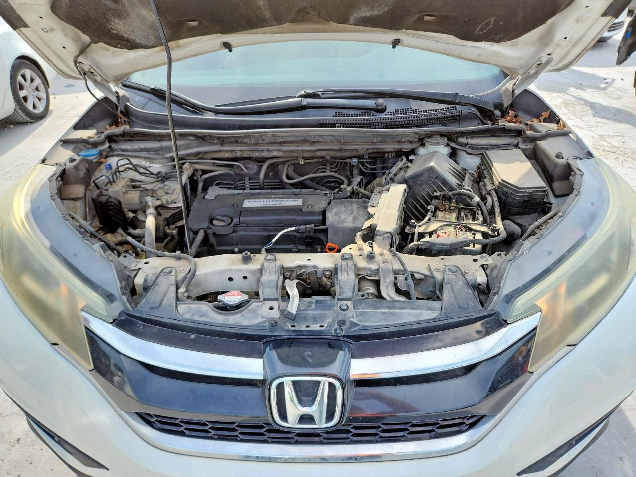 2015 Honda Cr-v Lx White vin: 5J6RM3H36FL027555