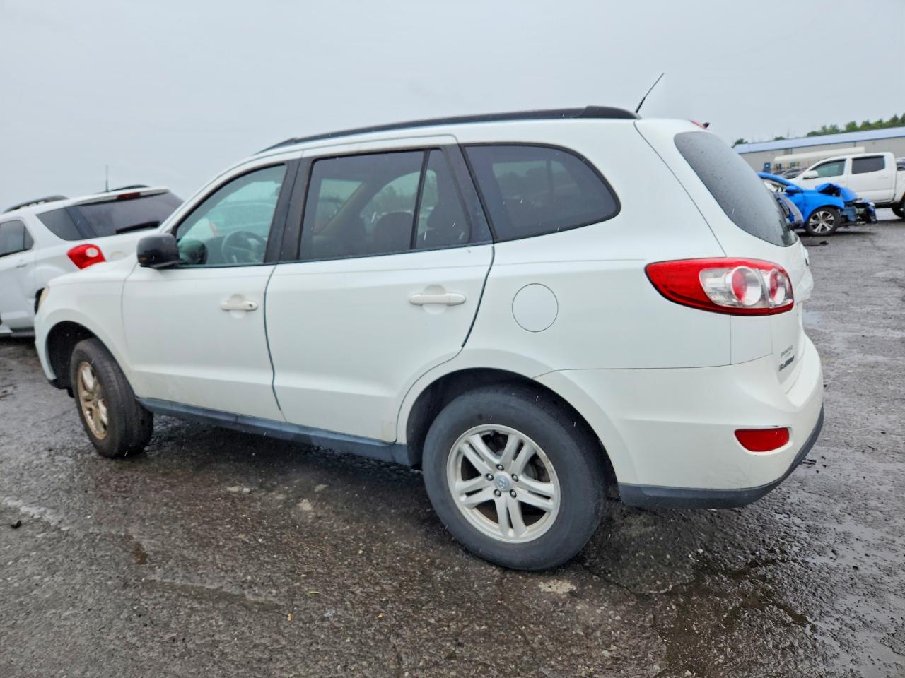 2010 Hyundai Santa Fe Gls White vin: 5NMSG3AB3AH388901