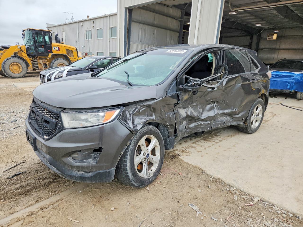 2015 Ford Edge Se Gray vin: 2FMTK4G95FBC33927