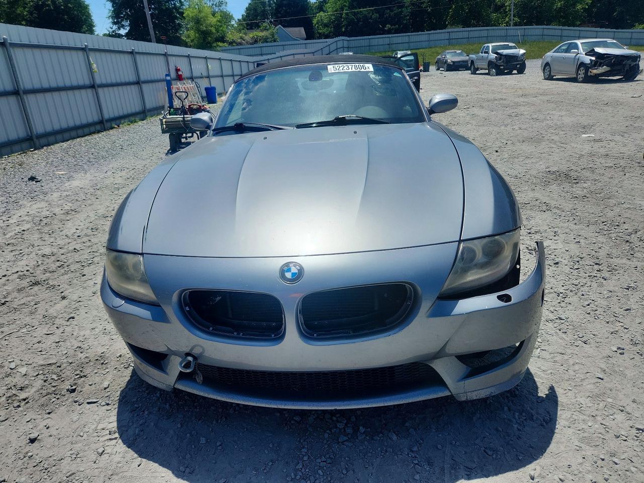 2007 Bmw M Roadster Silver vin: 5UMBT93537LY53492
