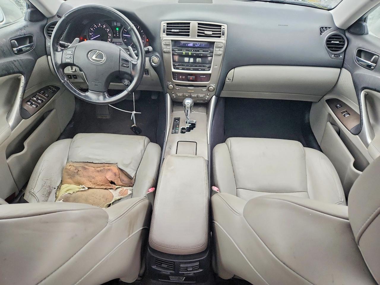 2008 Lexus Is 250 Silver vin: JTHBK262685076407