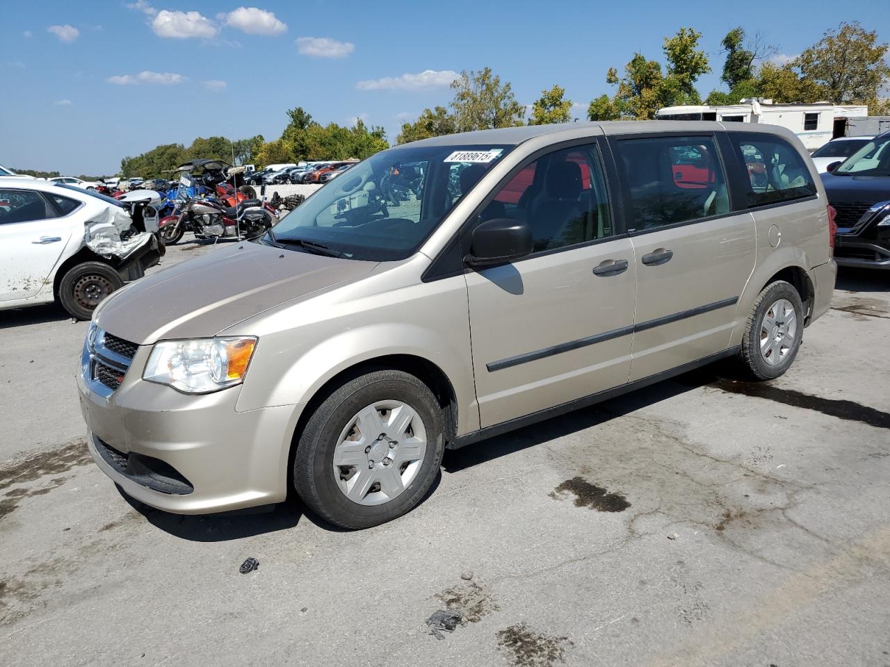 2013 Dodge Grand Caravan Se Gold vin: 2C4RDGBG1DR613111