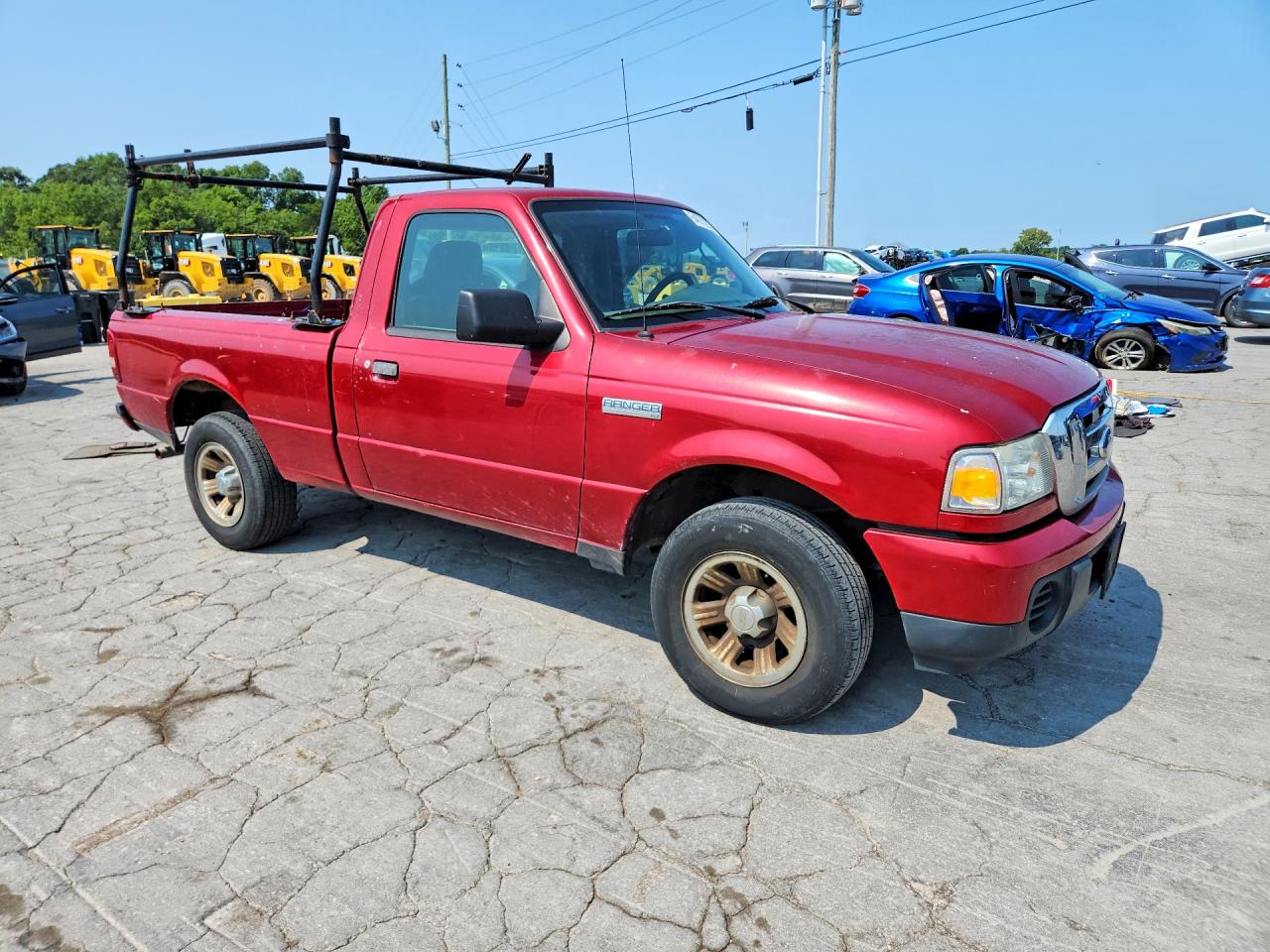 2008 Ford Ranger Red vin: 1FTYR10D68PB07977