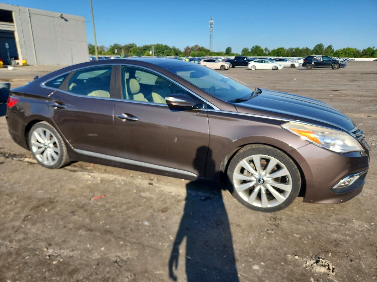 2015 Hyundai Azera Limited Brown vin: KMHFH4JGXFA474140